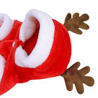 Het Kerstmishuisdier kleedt het Plukselmateriaal Met een kap van de Hondlaag met Geometrische Patronen leverancier