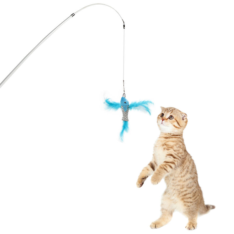 Het lichtgewicht Interactieve Huisdierenstuk speelgoed, Kat behandelt Stokken voor Beschikbare Kattenoem/ODM leverancier