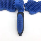 Blauwe van de het Haarborstel van het Kleurenhuisdier het Gewichts167g Speciale Vorm TPR/pp-Materiaal leverancier