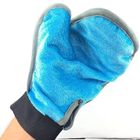 De zachte Silicone het Verzorgen van het het Doelnetwerk van de Borstelhandschoen Dubbele Handschoen van het de Kattenhaar leverancier